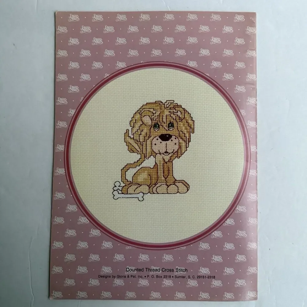 Vtg Precious Moments Fur Ever Friends Cross Stitch Booklet Gloria And Pat PM-5